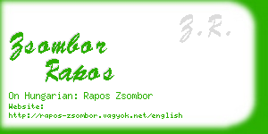 zsombor rapos business card